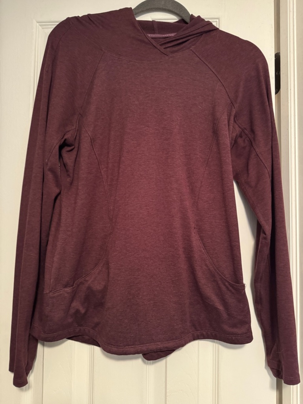 RBX Women's Hooded Pullover - Plum Athletic Burgundy Top